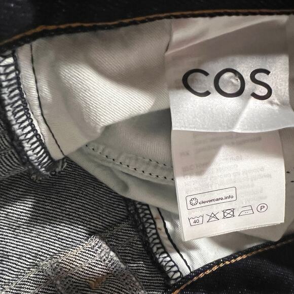 COS Denim Mini Skirt Raw Hem Size 4 NWT - Picture 9 of 9